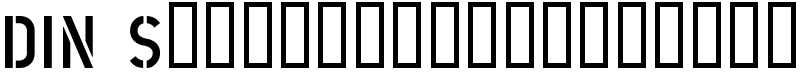 DIN Schablonierschrift Font