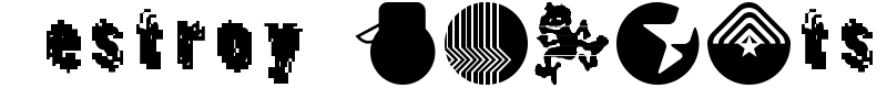 DestroyDingbats Font