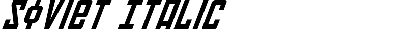 Soviet Italic Font