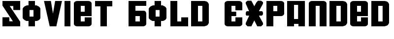 Soviet Bold Expanded Font