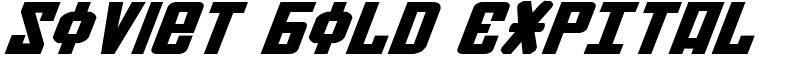 Soviet Bold ExpItal Font