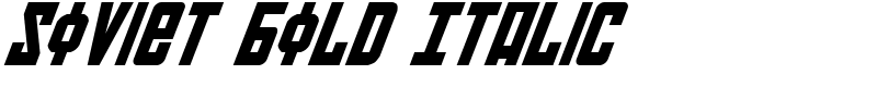 Soviet Bold Italic Font