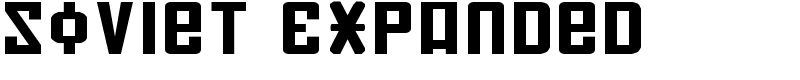 Soviet Expanded Font