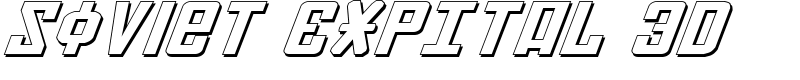 Soviet ExpItal 3D Font