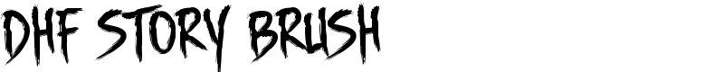 DHF Story Brush Font