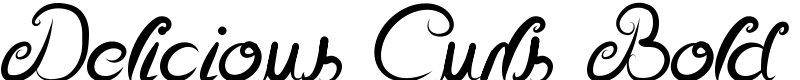 Delicious Curls Bold Font