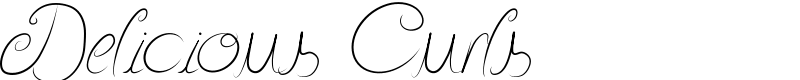 Delicious Curls Font