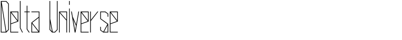 Delta Universe Font