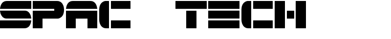 Spac3 tech Font