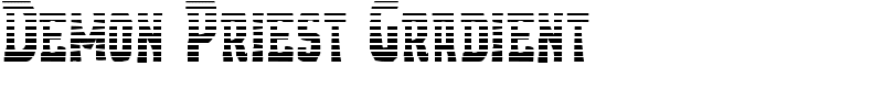 Demon Priest Gradient Font