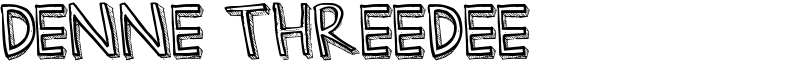 Denne Threedee Font