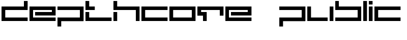 depthcore public Font