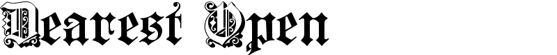 Dearest Open Font
