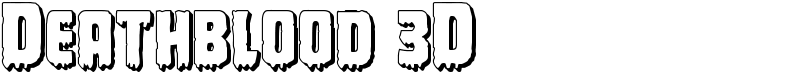 Deathblood 3D Font