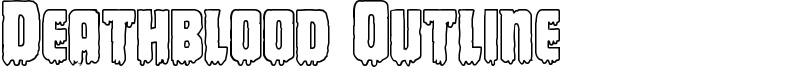 Deathblood Outline Font