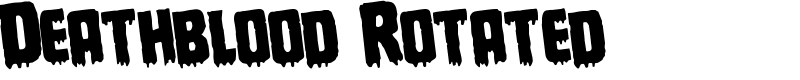 Deathblood Rotated Font