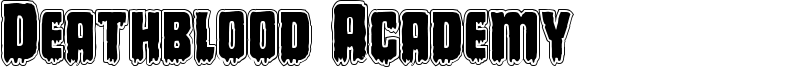 Deathblood Academy Font