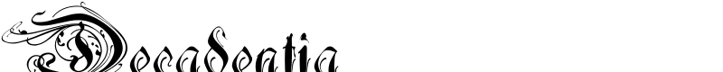 Decadentia Font