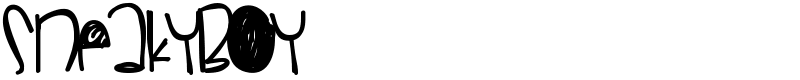 SneakyBoy Font