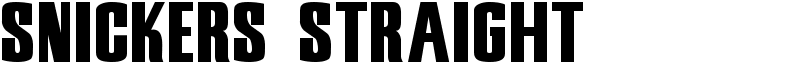 Snickers Straight Font
