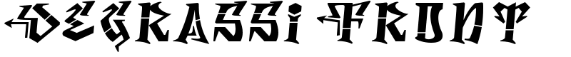 Degrassi Front Font