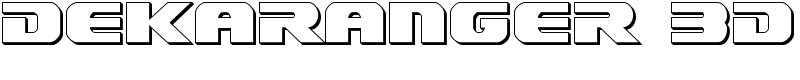 Dekaranger 3D Font