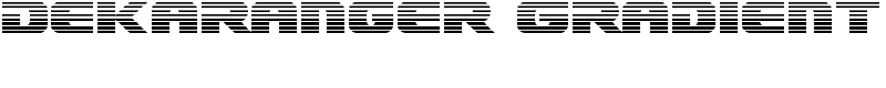 Dekaranger Gradient Font