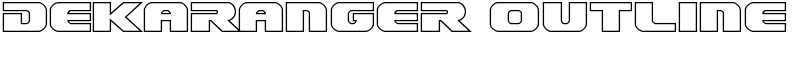 Dekaranger Outline Font