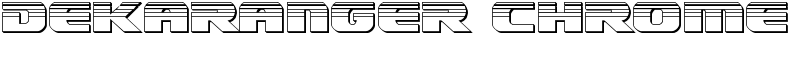 Dekaranger Chrome Font