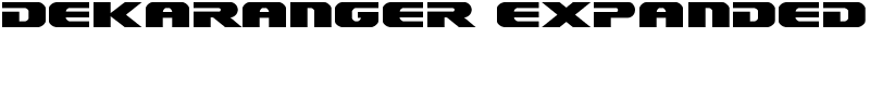 Dekaranger Expanded Font