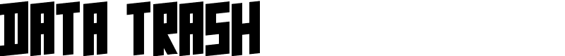 Data Trash Font