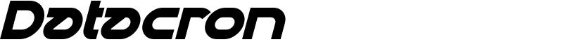 Datacron Font
