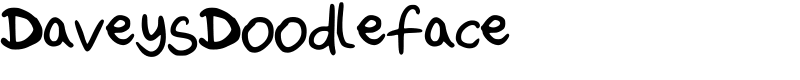 DaveysDoodleface Font