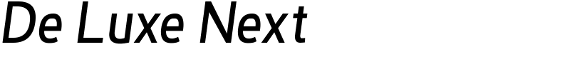 De Luxe Next Font