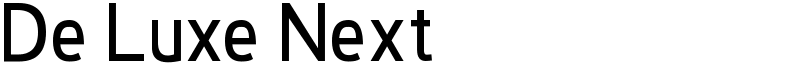 De Luxe Next Font