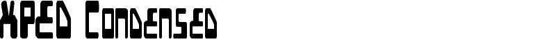 XPED Condensed Font