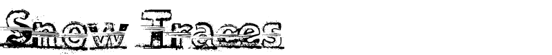 Snow Traces Font