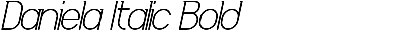 Daniela Italic Bold Font