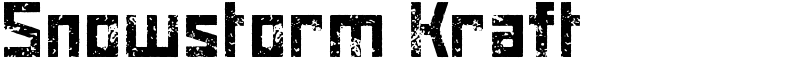 Snowstorm Kraft Font