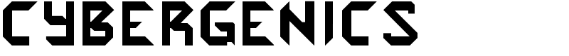Cybergenics Font