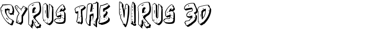 Cyrus the Virus 3D Font