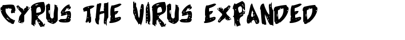 Cyrus the Virus Expanded Font