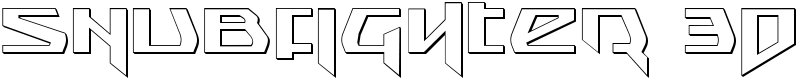 Snubfighter 3D Font