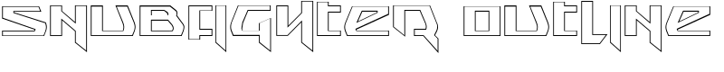 Snubfighter Outline Font