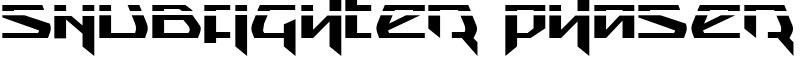 Snubfighter Phaser Font