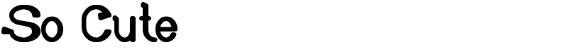 So Cute Font