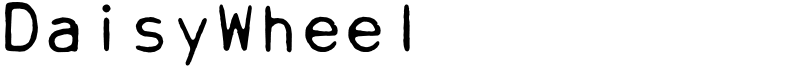 DaisyWheel Font
