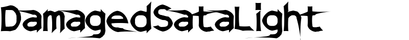 DamagedSataLight Font