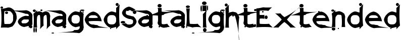 DamagedSataLightExtended Font