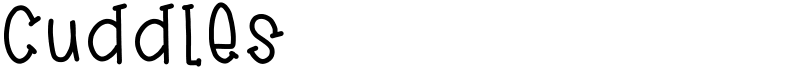 cuddles  Font
